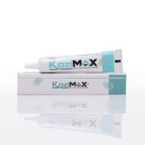 Kozimax brightening cream product packaging for pigmentation skincare